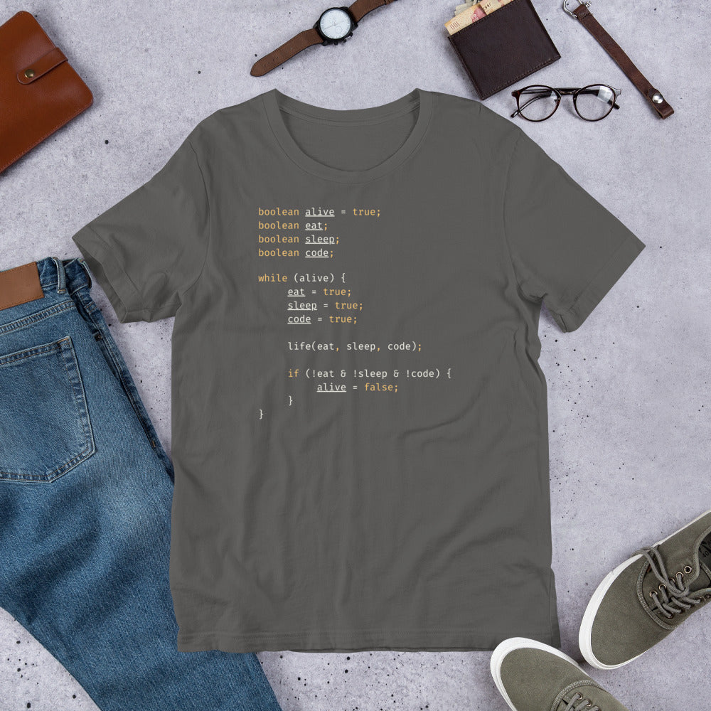 Eat Sleep Code Repeat T-Shirt - Programmer & Software Engineer Code Design