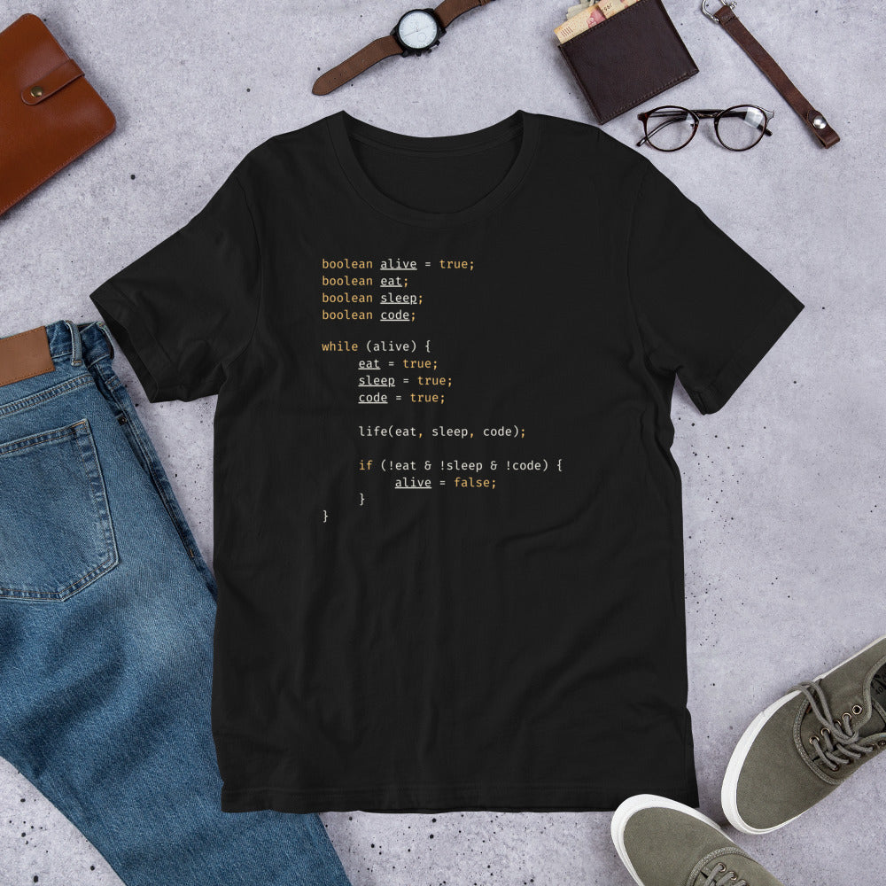 Eat Sleep Code Repeat T-Shirt - Programmer & Software Engineer Code Design