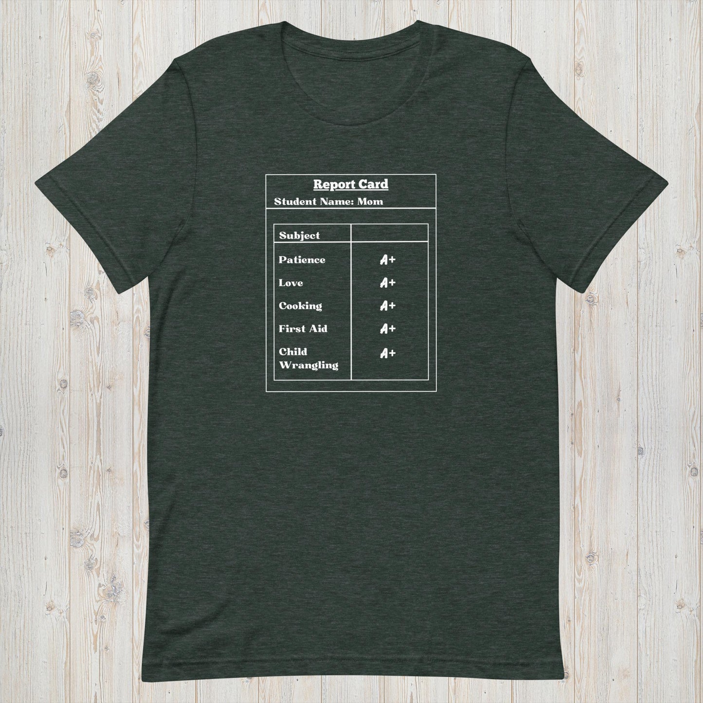 Top Grade Mom T-Shirt - Mom's Report Card