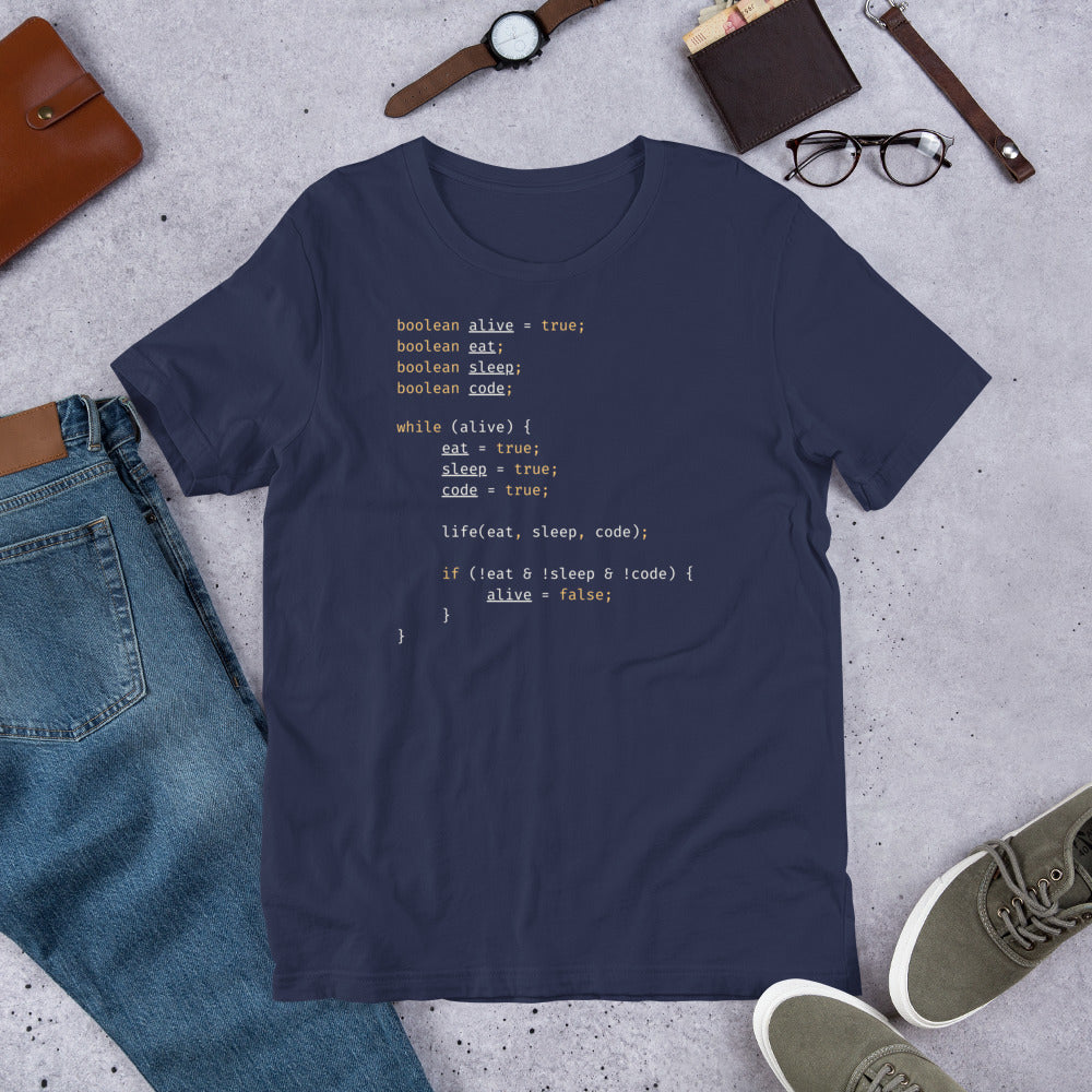 Eat Sleep Code Repeat T-Shirt - Programmer & Software Engineer Code Design