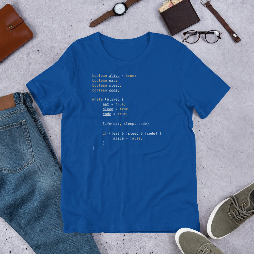 Eat Sleep Code Repeat T-Shirt - Programmer & Software Engineer Code Design