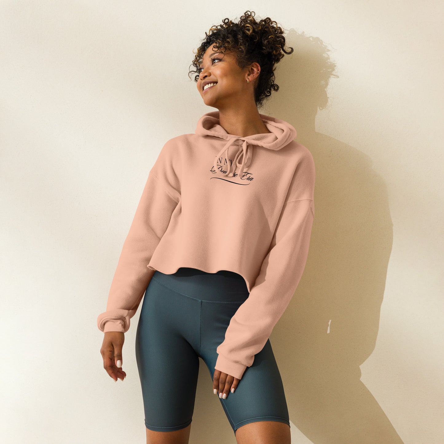 In My Demure Era Crop Hoodie - Light Colors - Very Demure Woman